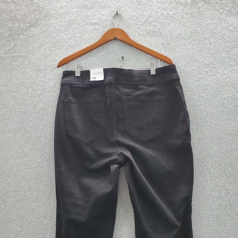 Lane Bryant Women Jeans 14 Black Denim Jegging High-Rise 28" NWT - Picture 13 of 13